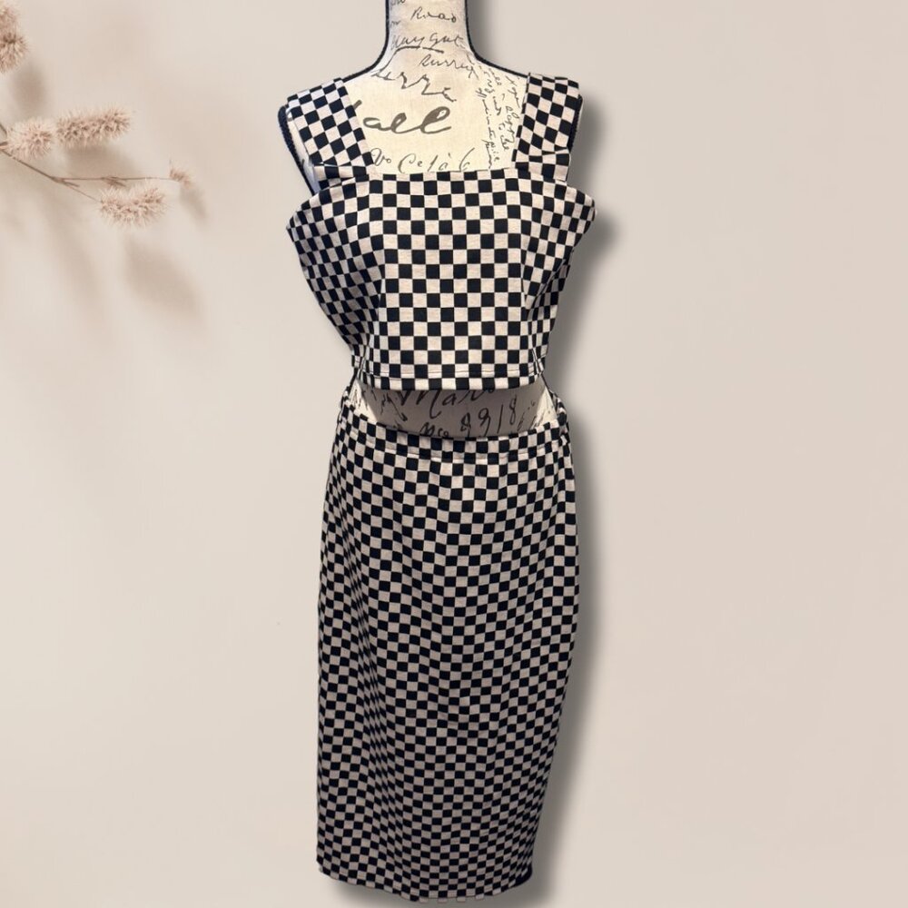 Checkered Two-Piece Set by Dressed in Lala - XL NEW W/Tags